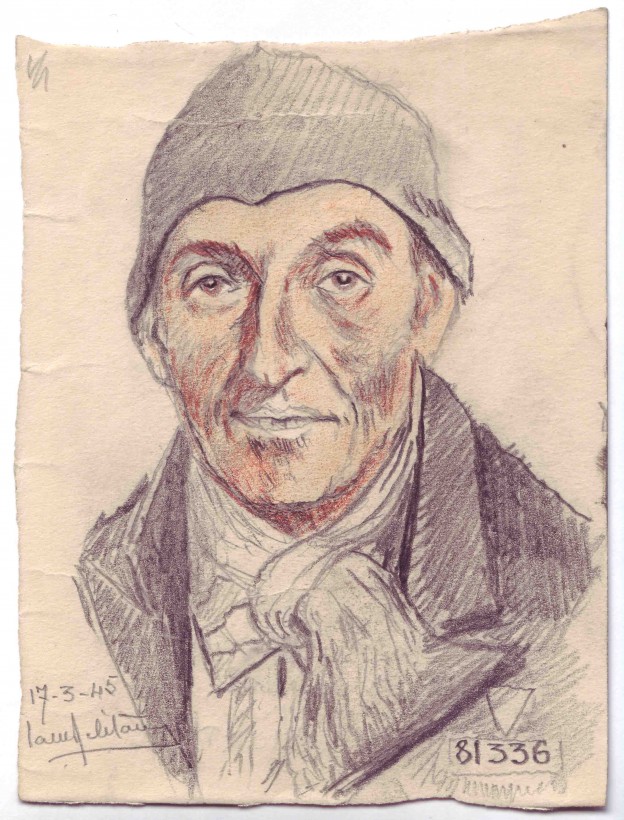 Édouard Rageau. Zeichnung seines Mithäftlings Camille