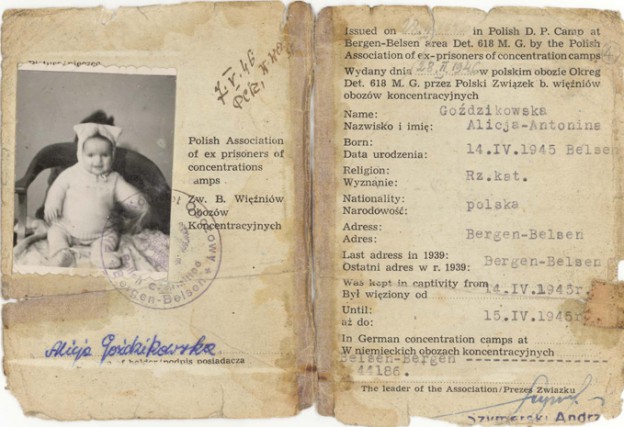 Identity Card for ex prisoner of concentration camps Alicja Gozdzikowska (Stiftung niedersächsische Gedenkstätten / Gedenkstätte Bergen-Belsen, Privatbesitz)